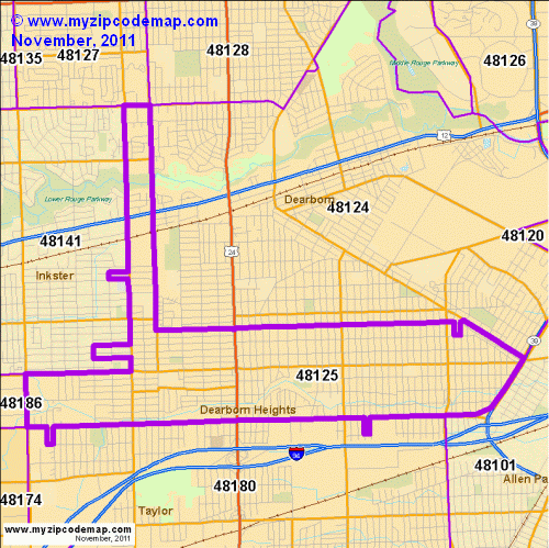 map of 48125