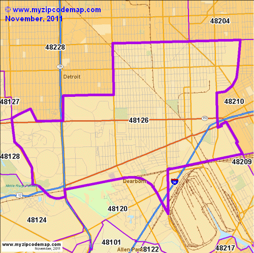 map of 48126
