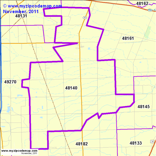 map of 48140