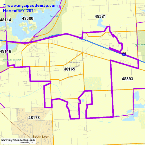 map of 48165