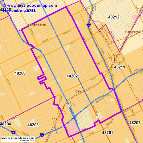 map of 48202