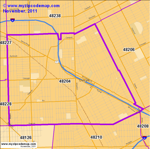 map of 48204
