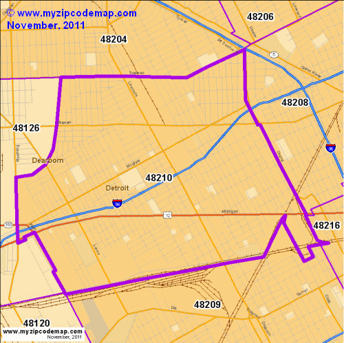 map of 48210