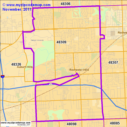 map of 48309