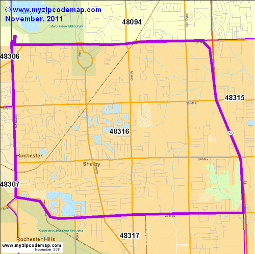 map of 48316