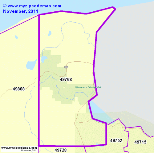 map of 49768