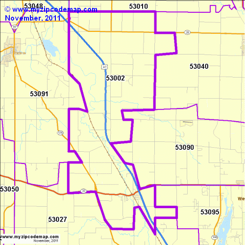 map of 53002