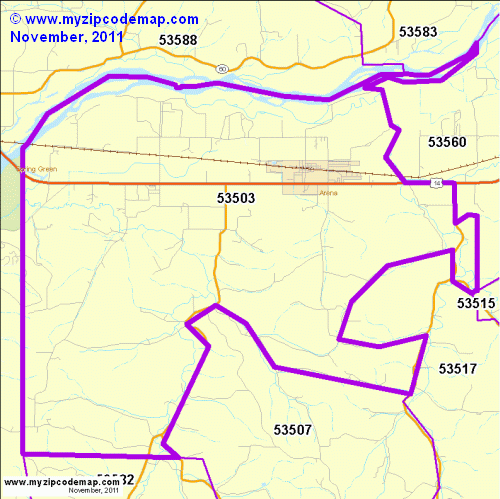 map of 53503