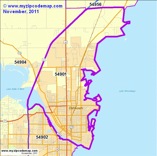 map of 54901