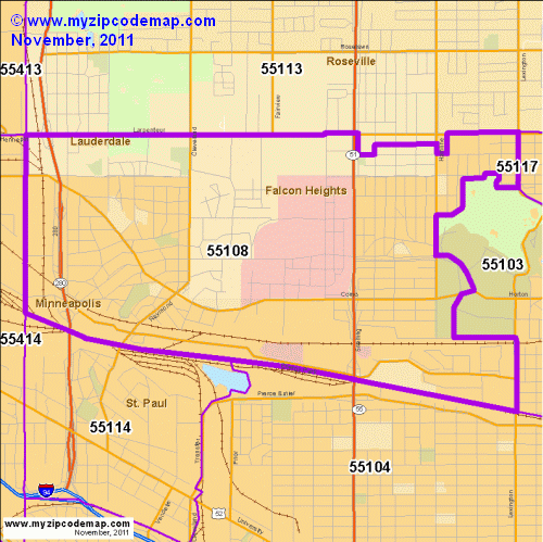 map of 55108
