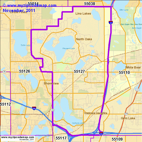 map of 55127
