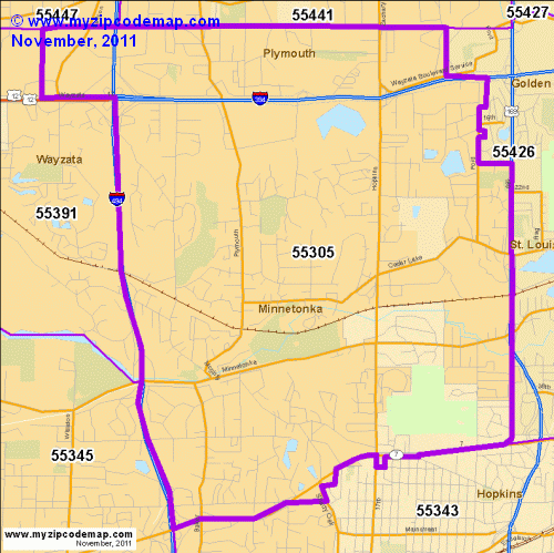 map of 55305