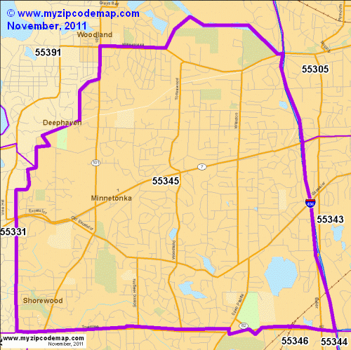 map of 55345