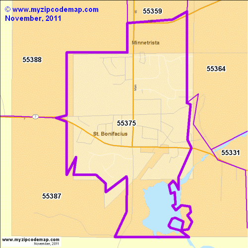 map of 55375