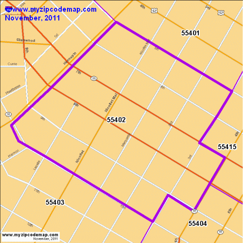 map of 55402
