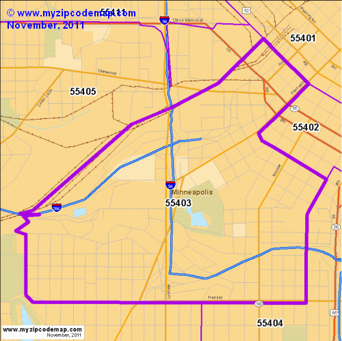 map of 55403