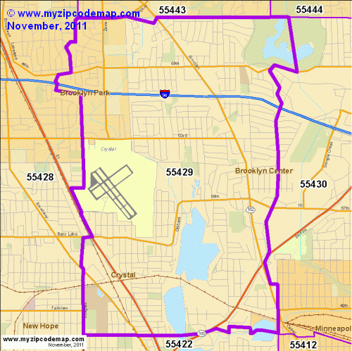 map of 55429
