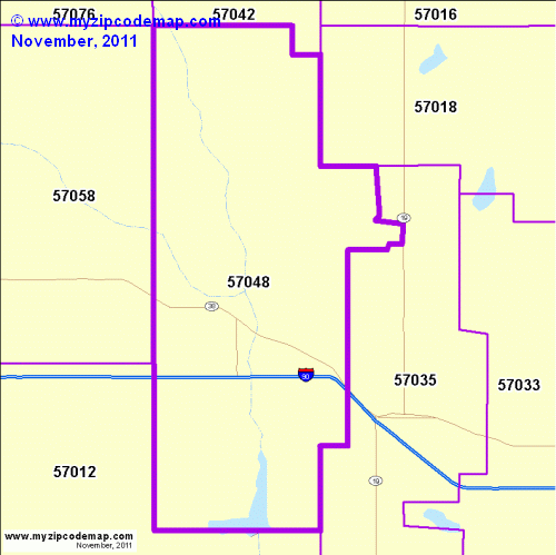 map of 57048