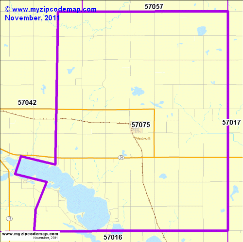 map of 57075