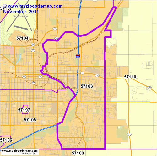 map of 57103