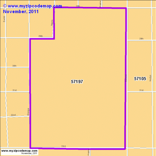 map of 57197