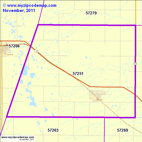 map of 57251