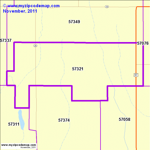 map of 57321