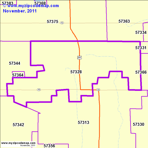 map of 57328