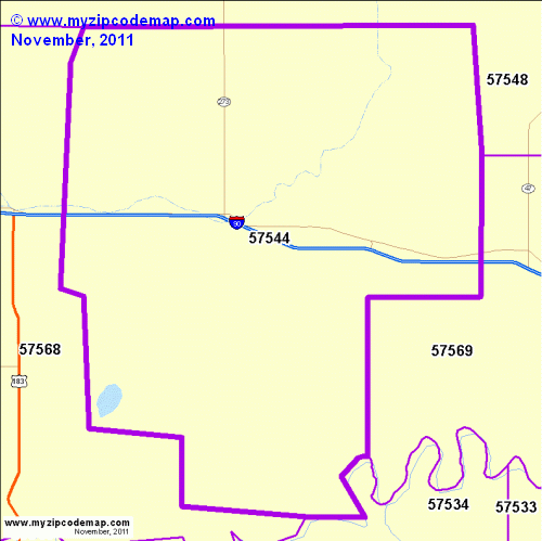 map of 57544