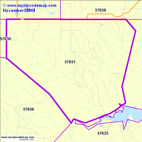 map of 57657