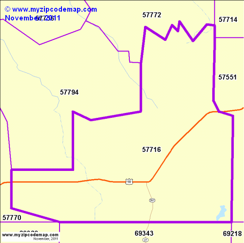 map of 57716