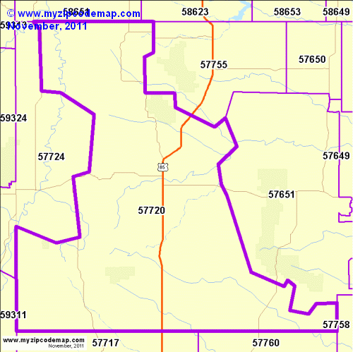map of 57720