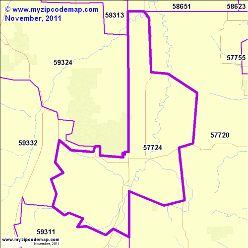 map of 57724
