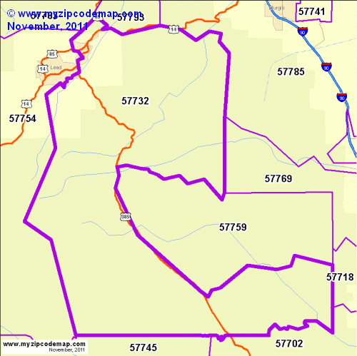 map of 57732