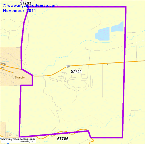 map of 57741