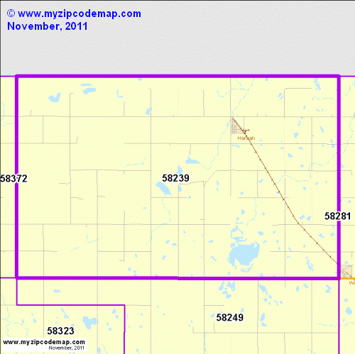 map of 58239