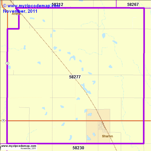map of 58277