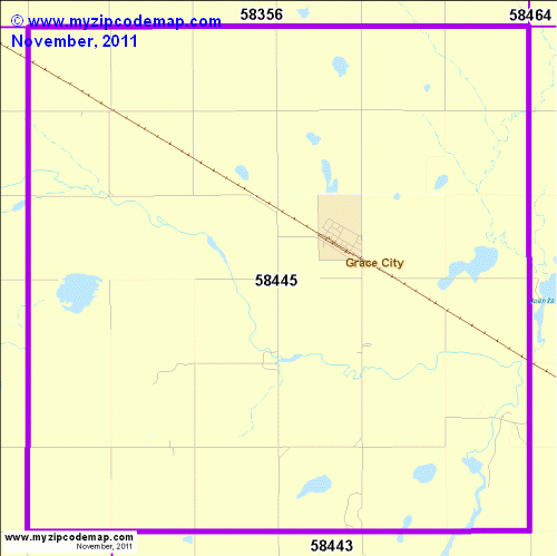 map of 58445