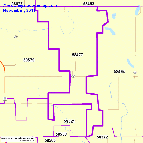map of 58477