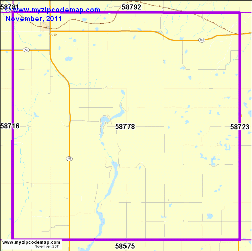 map of 58778