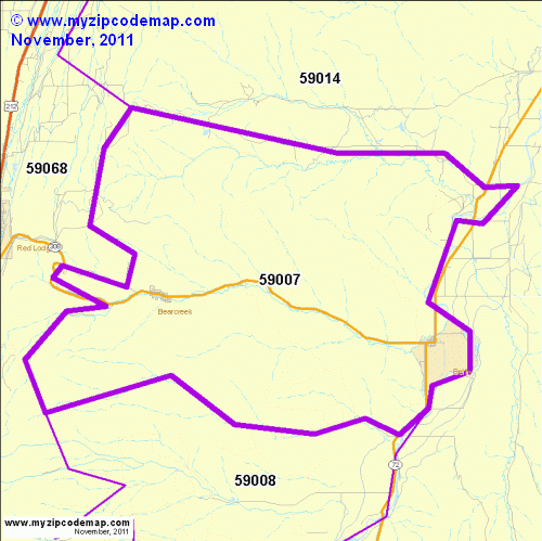 map of 59007