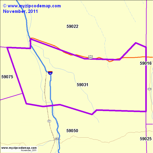 map of 59031