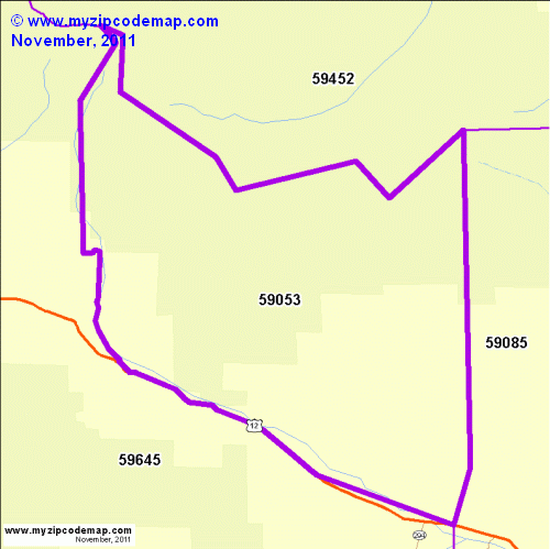 map of 59053