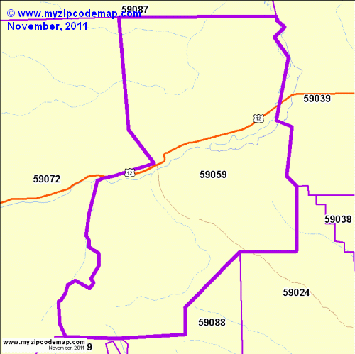 map of 59059