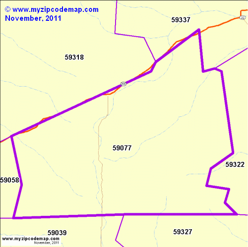 map of 59077