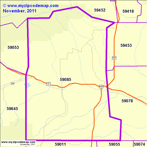 map of 59085