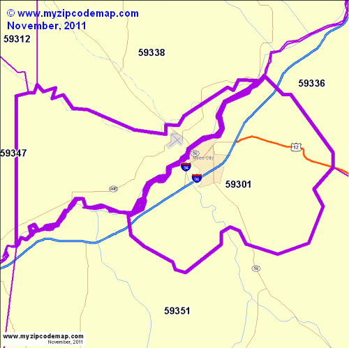 map of 59301