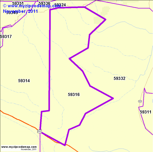 map of 59316