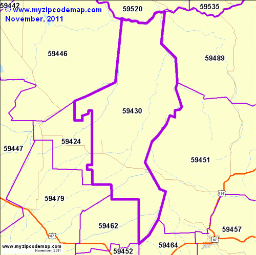 map of 59430