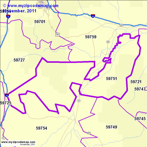 map of 59751